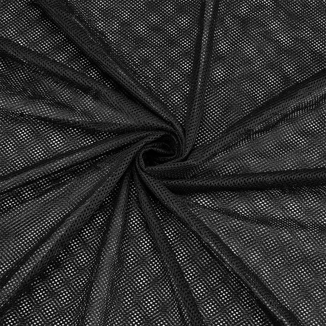 BENECREAT Maille Filet tissu noir 3,65m respirant