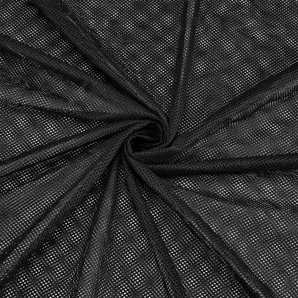 BENECREAT Maille Filet tissu noir 3,65m respirant