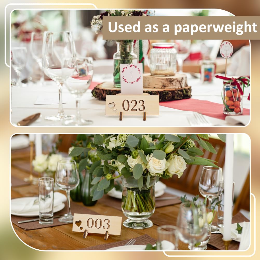 BENECREAT supports bois noms table mariage x20 29,5x79 mm