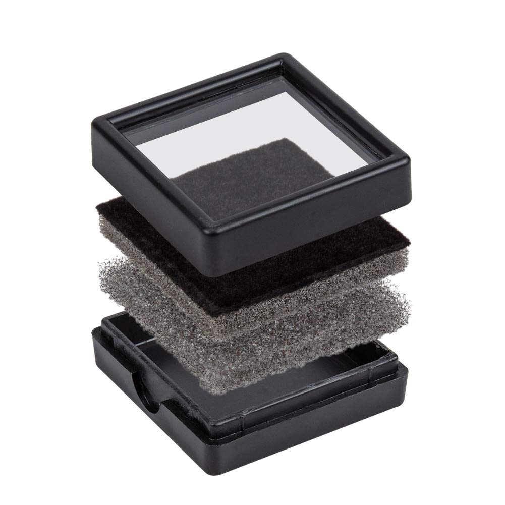 BENECREAT boîte bijoux blanc 4x4x1,5cm lot 24 velours