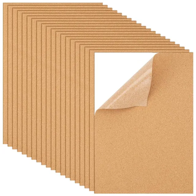 BENECREAT feuille liège adhésive 30x21cm lot 20