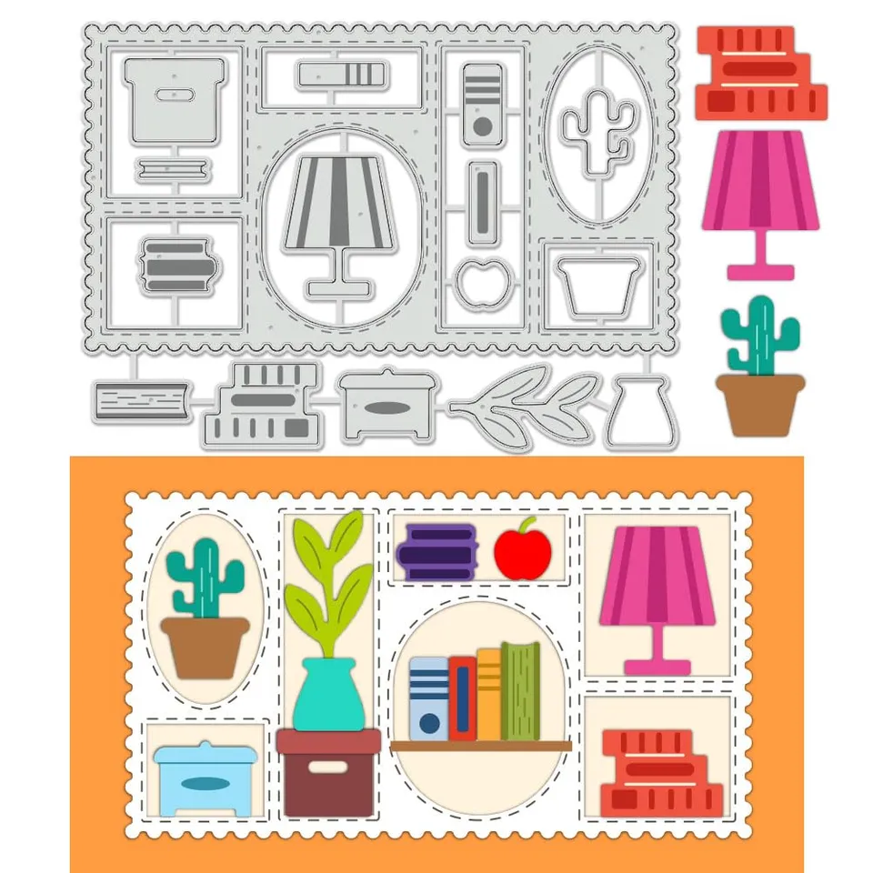 BENECREAT Postal matrice de découpe métal timbres enveloppe