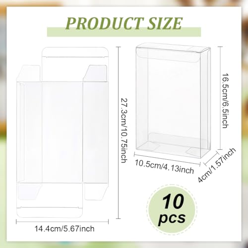 BENECREAT Boîte PVC transparente 10,5x16,5 cm x10 cadeau