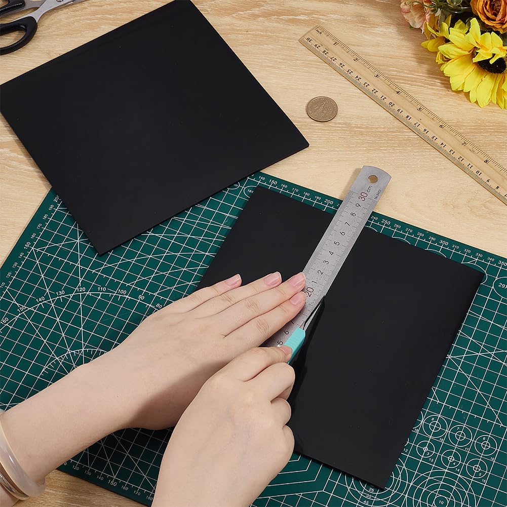 BENECREAT feuille silicone 200x200x4mm noire 2pcs haute température