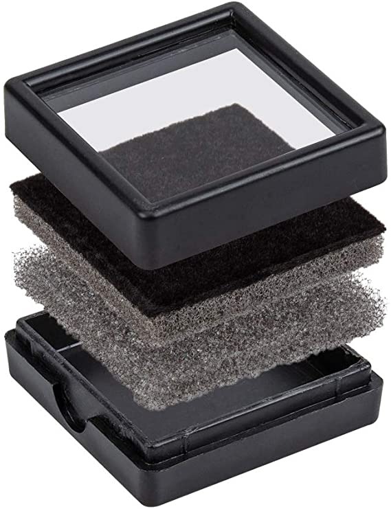 BENECREAT boîte bijoux blanc 4x4x1,5cm lot 24 velours