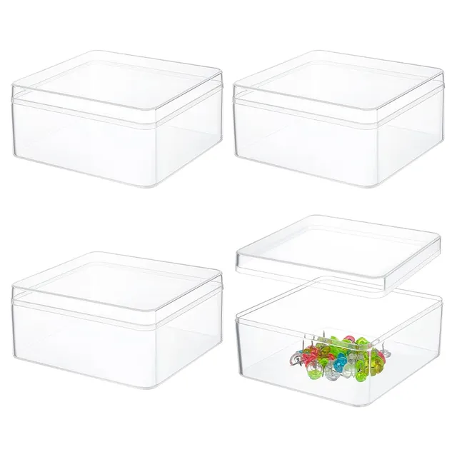 BENECREAT Boîtes acrylique transparentes 12cm x4