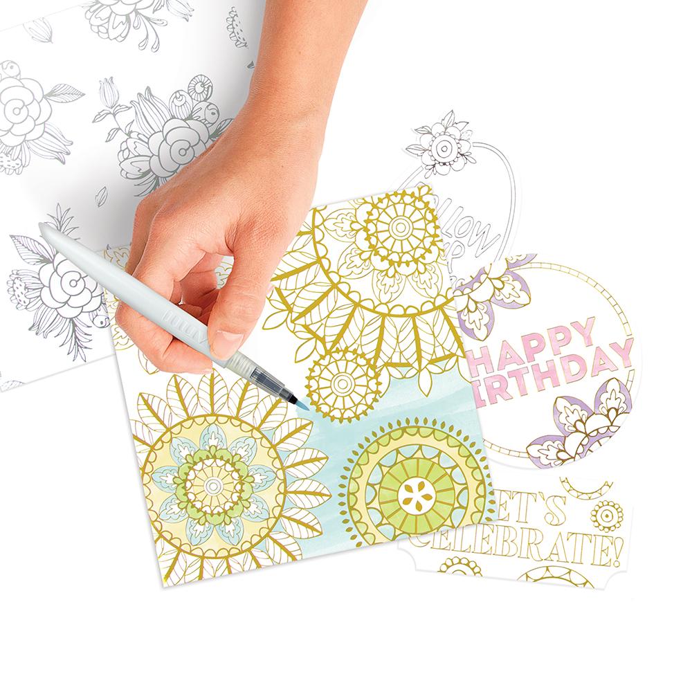 Nuvo Aqua Flow Feutres Aquarelle Festive Season Pointe Pinceau