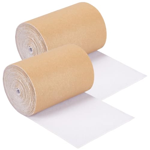 BENECREAT Velours Auto-Adhésif Blanc 10cm x 7,3m 2 Rouleaux