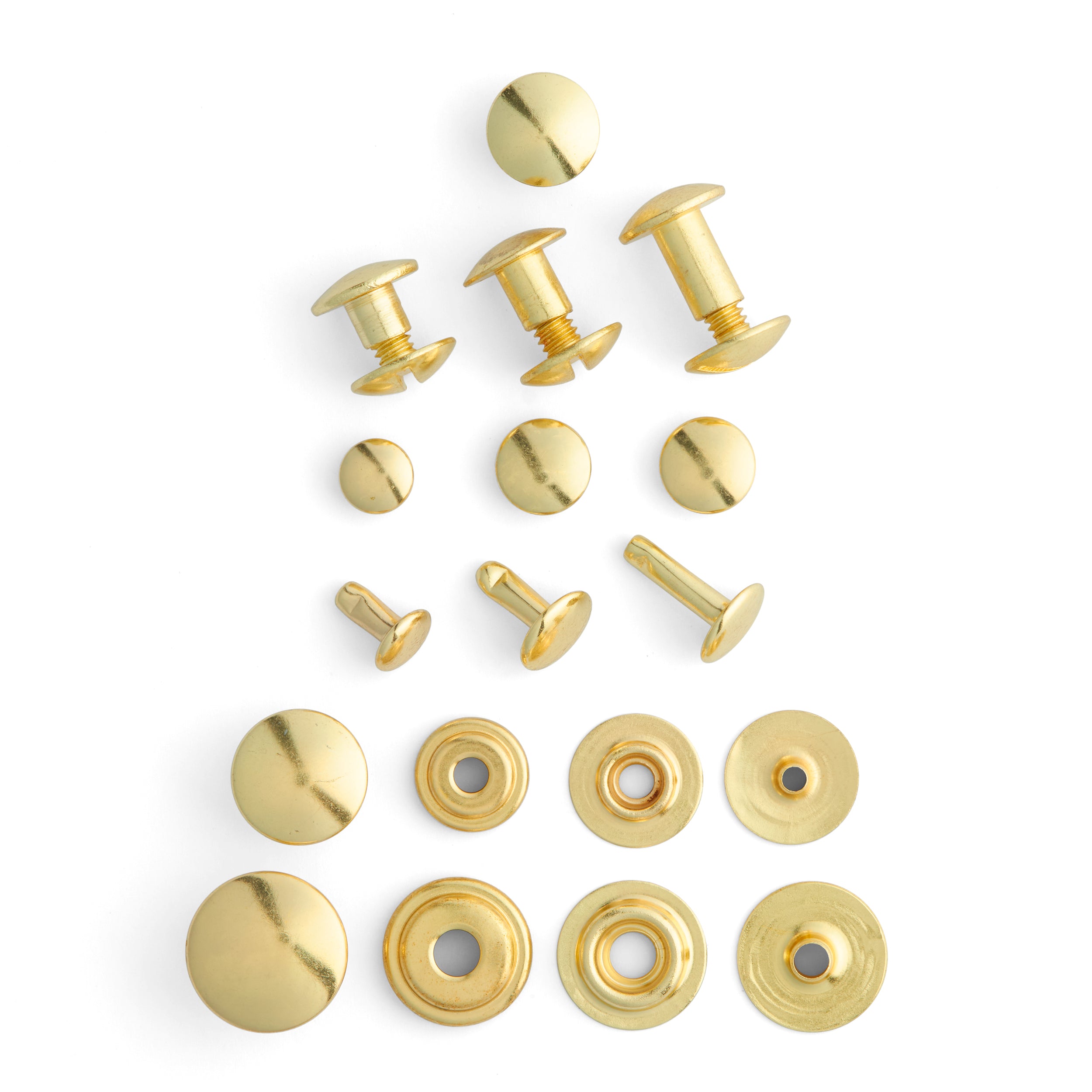 Tandy Leather attaches cuir lot vis rivets nickel 160 jeux