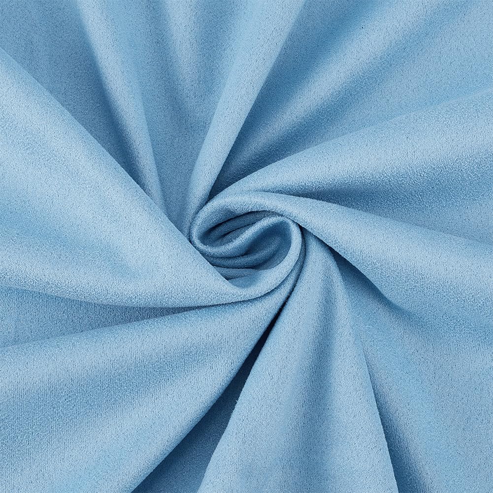 BENECREAT Chiffon Argent Blanc Polissage Imitation Daim