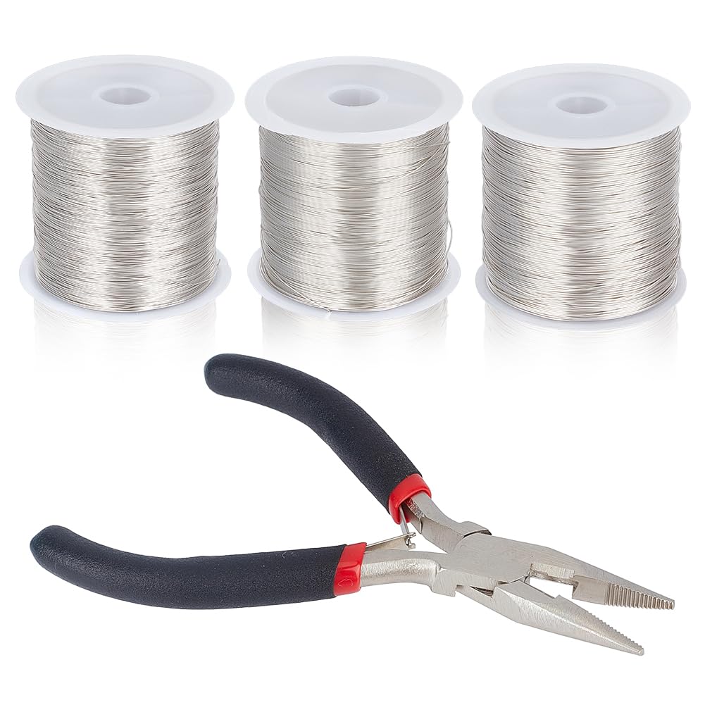BENECREAT fil cuivre plaqué or 14K 300m 3 fils + pince