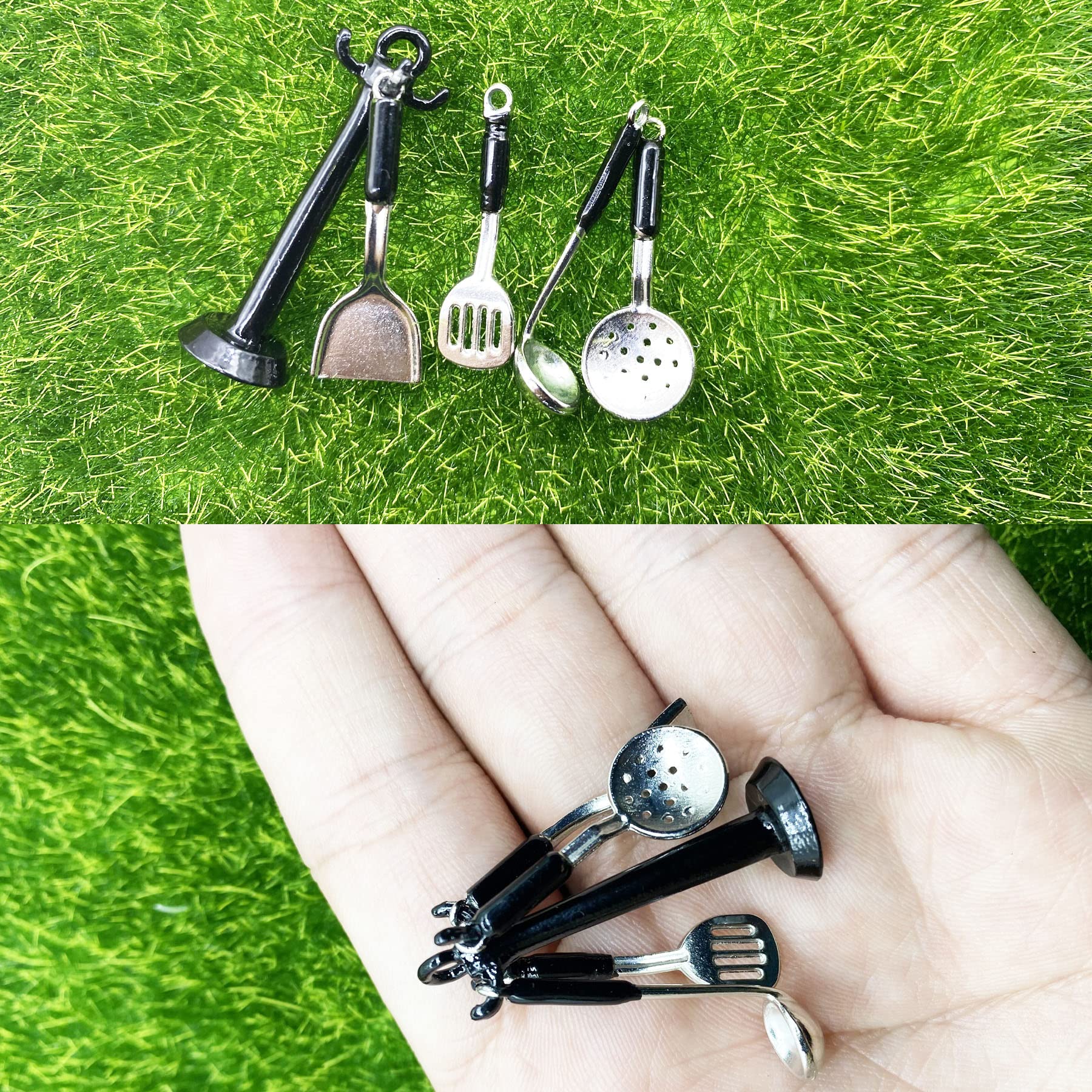 Cayway Accessoires Cuisine Miniature 28 Pièces Métal Bois