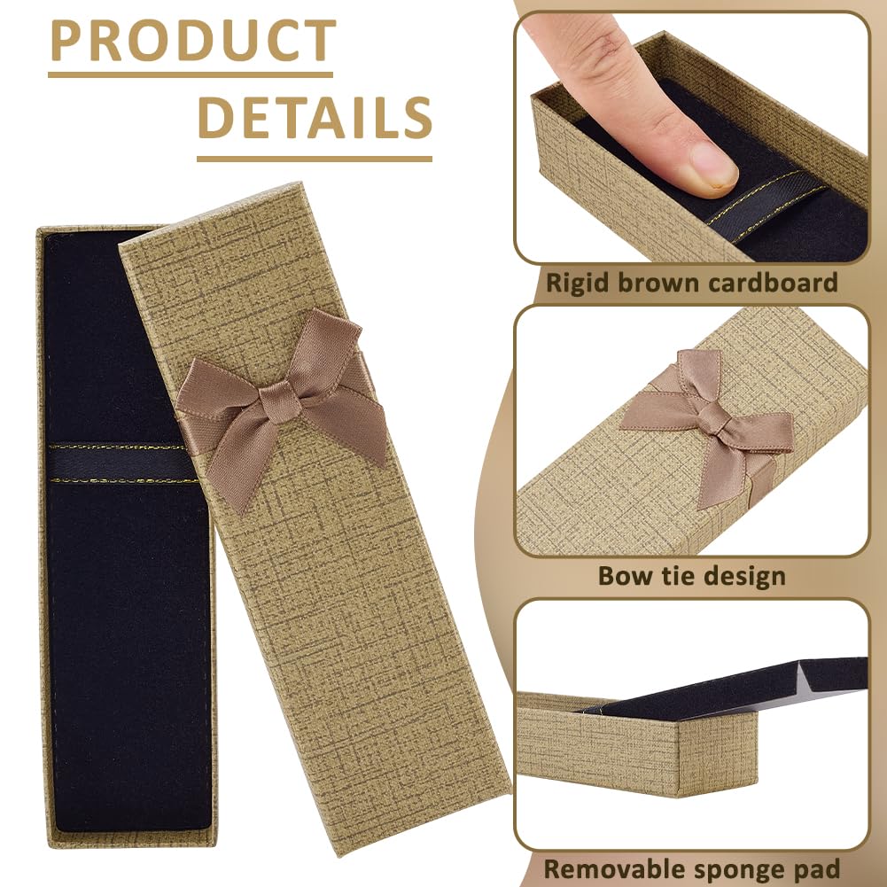 BENECREAT Boîte Stylo Carton Brun Sable 14 pcs