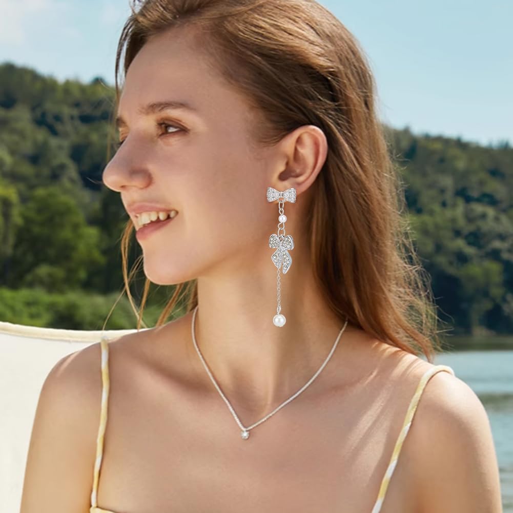 BENECREAT Clous boucle d'oreille zircon platine lot 8 argenté