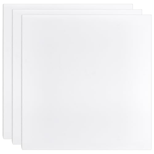 BENECREAT plaques mousse PVC 30x30cm 12mm lot 3 blanches