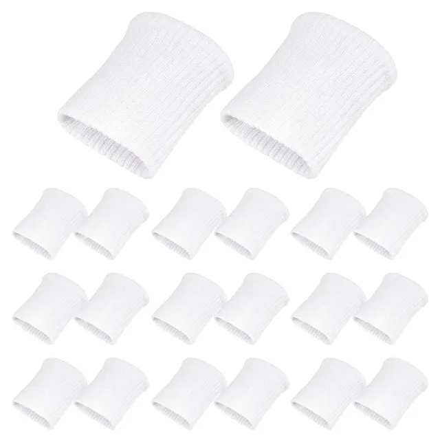 BENECREAT Manchettes Tubulaires Blanches 95mm x10 Paires