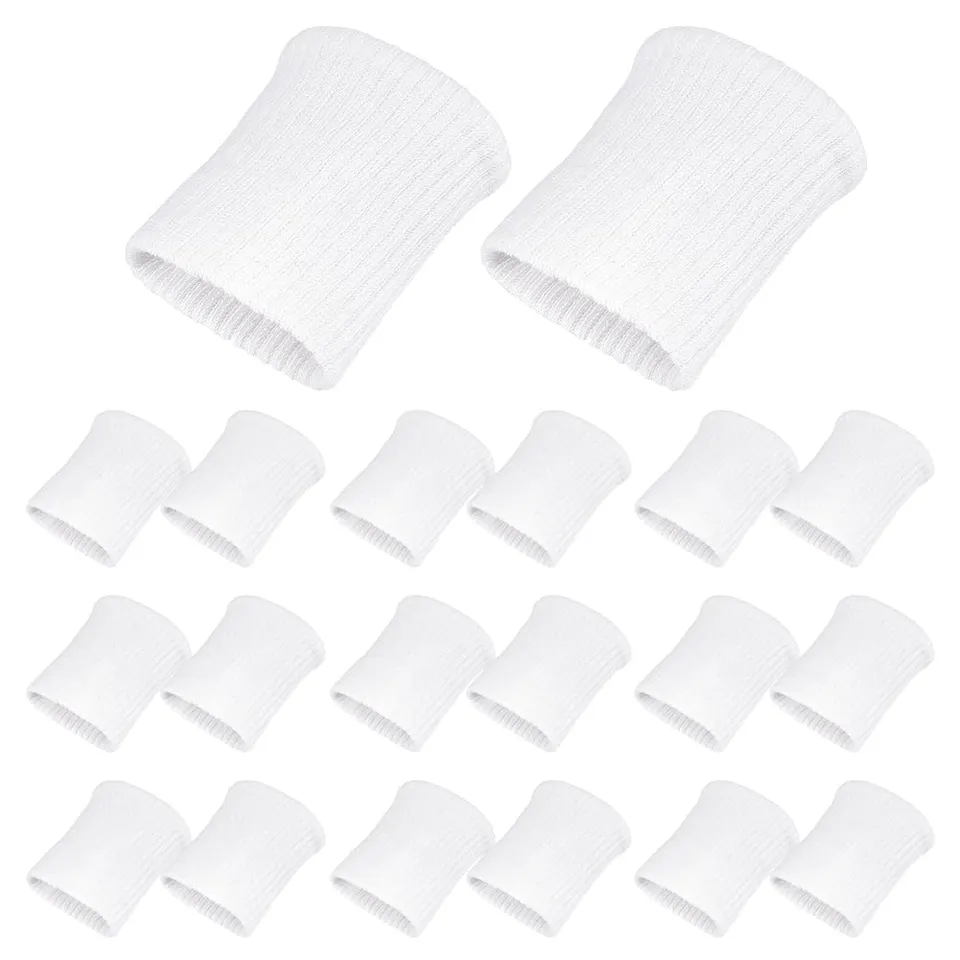 BENECREAT Manchettes Tubulaires Blanches 95mm x10 Paires