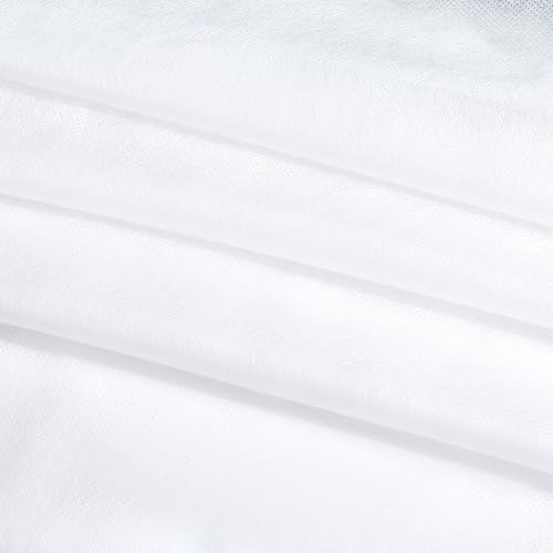BENECREAT Tissu Non Tissé Blanc 4,57x1,6 m Protection Meuble