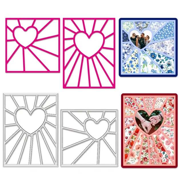 BENECREAT Bordure Radiale Coeur matrices de découpe 2 pcs acier