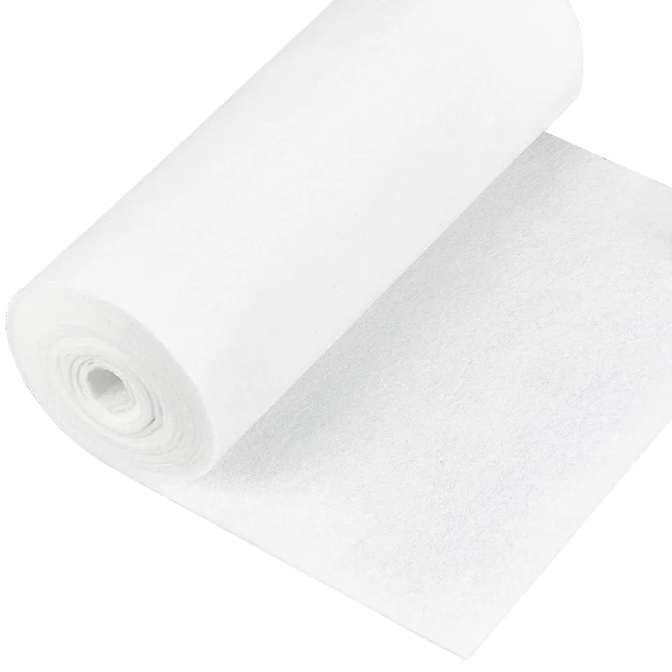 BENECREAT Feutre Tissu Rouleau 3m x 24cm 2mm Blanc