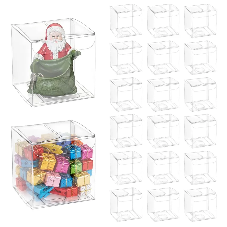 BENECREAT Boîte Plastique Transparente 6x6x6cm 120pcs Cube