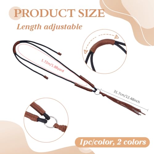 BENECREAT Sangle Corde Nylon Cheval 2pcs 1,72m pompon