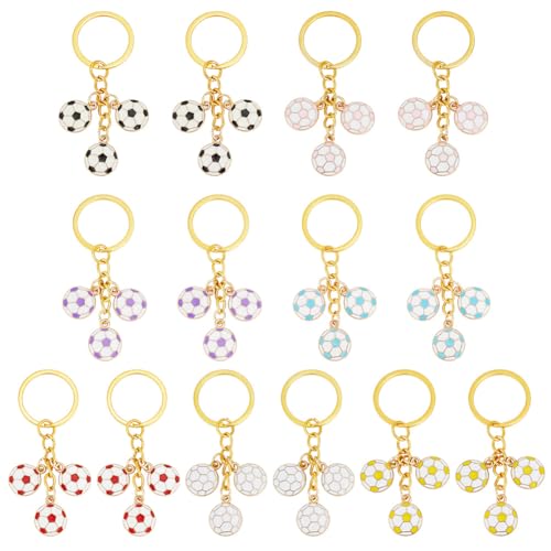 BENECREAT porte-clés football émail lot de 14