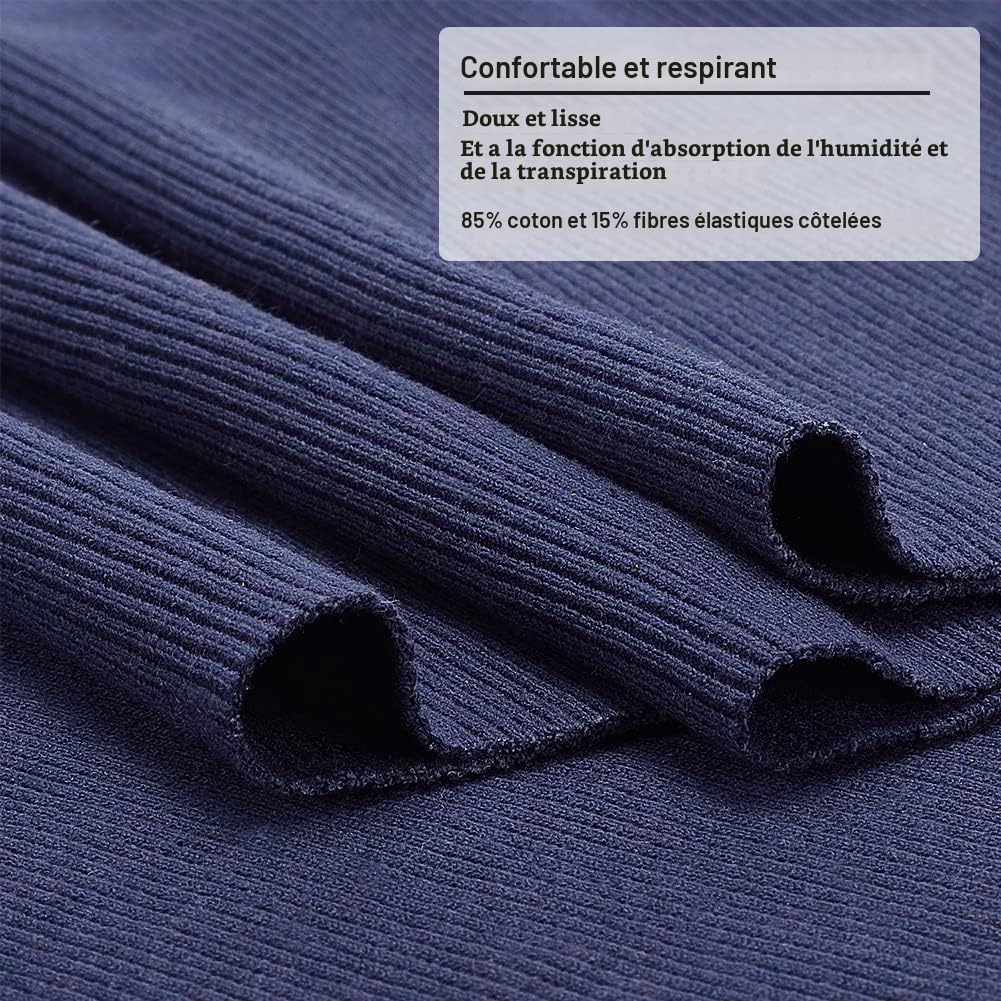 BENECREAT 60x20 cm Bord-Côte Bleu de Prusse Élastique