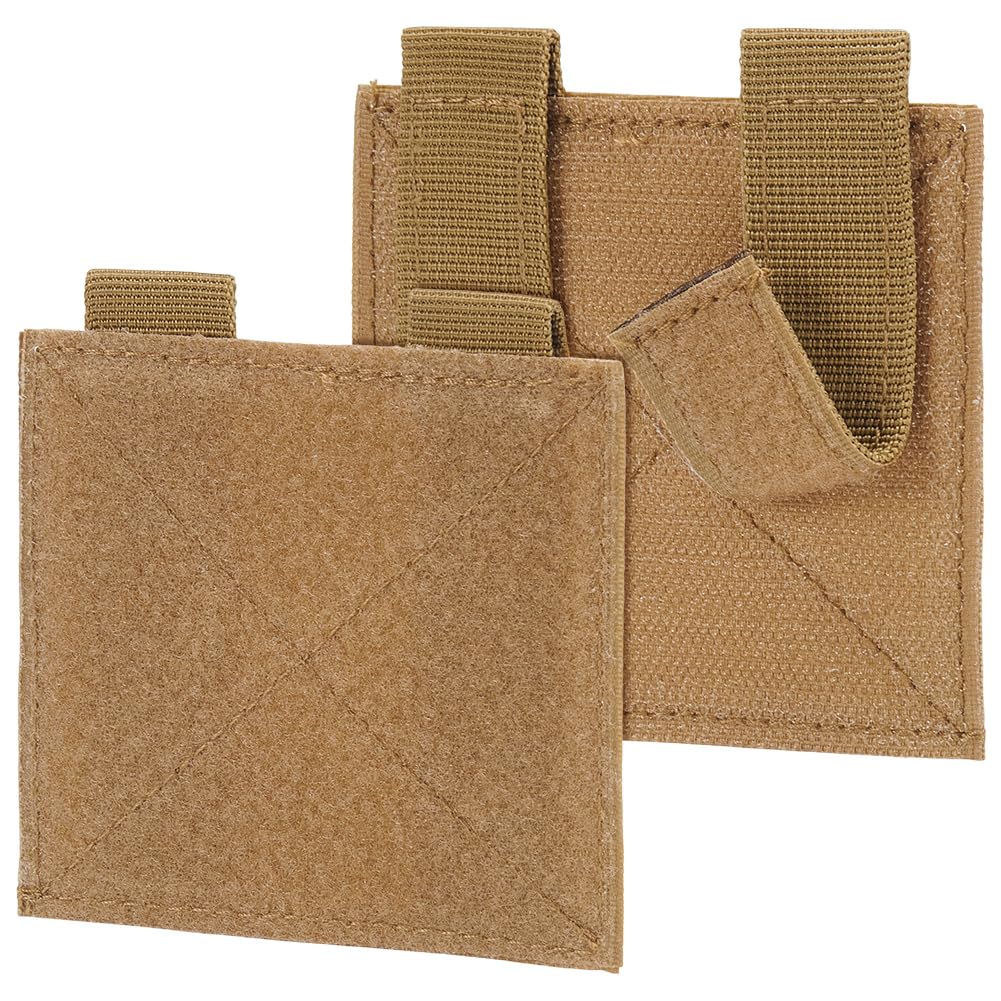 BENECREAT panneau patch tactique MOLLE noir 6 pcs 110mm