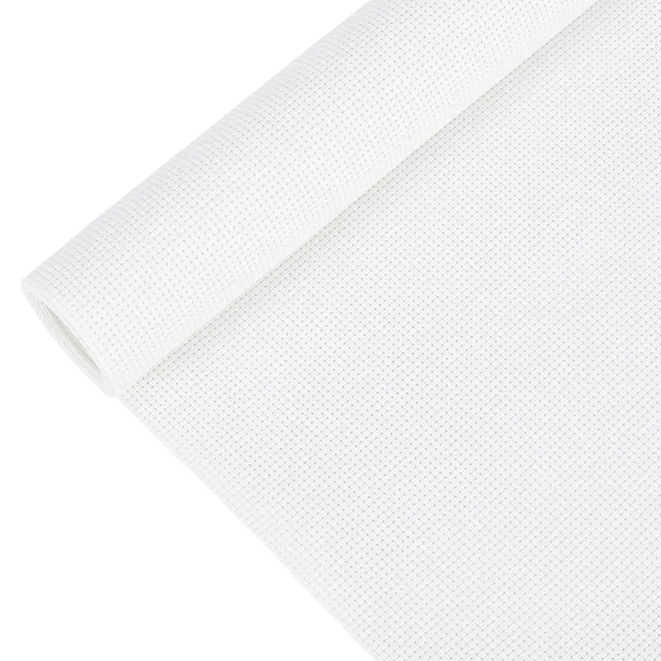 BENECREAT Toile Aïda Plastique 14CT blanche 100x40cm
