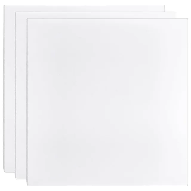 BENECREAT plaques mousse PVC 30x30cm 12mm lot 3 blanches