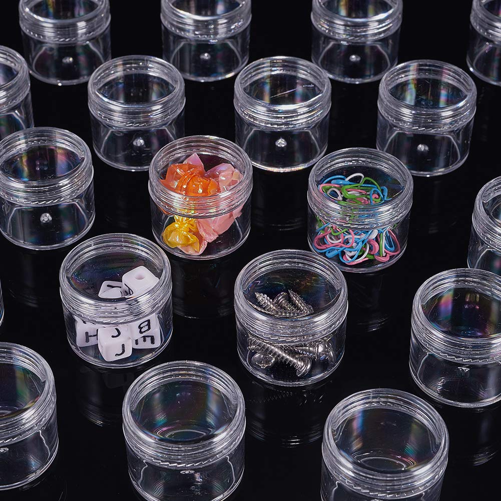 BENECREAT Pots Plastique 20 ml Lot 30 Couvercle à Vis