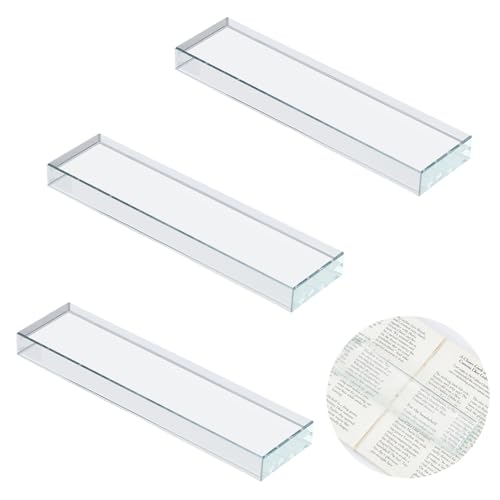 BENECREAT Presse Papier Verre 202x52mm Lot 3 Transparent