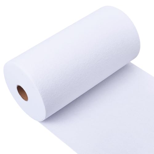 BENECREAT Molleton Thermocollant Blanc Polyester 30cm x 9,14m