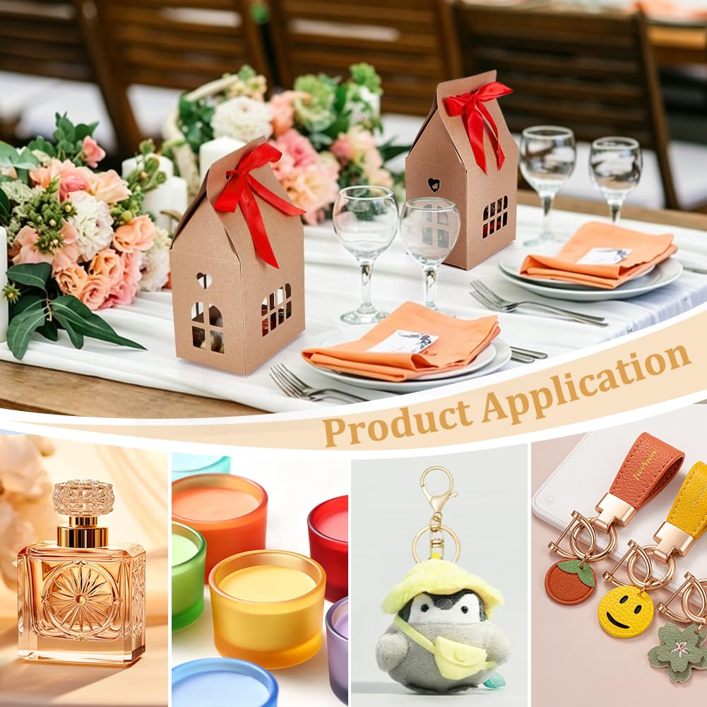 BENECREAT Boîtes Cadeau Maison Papier Kraft Marron 24 pcs
