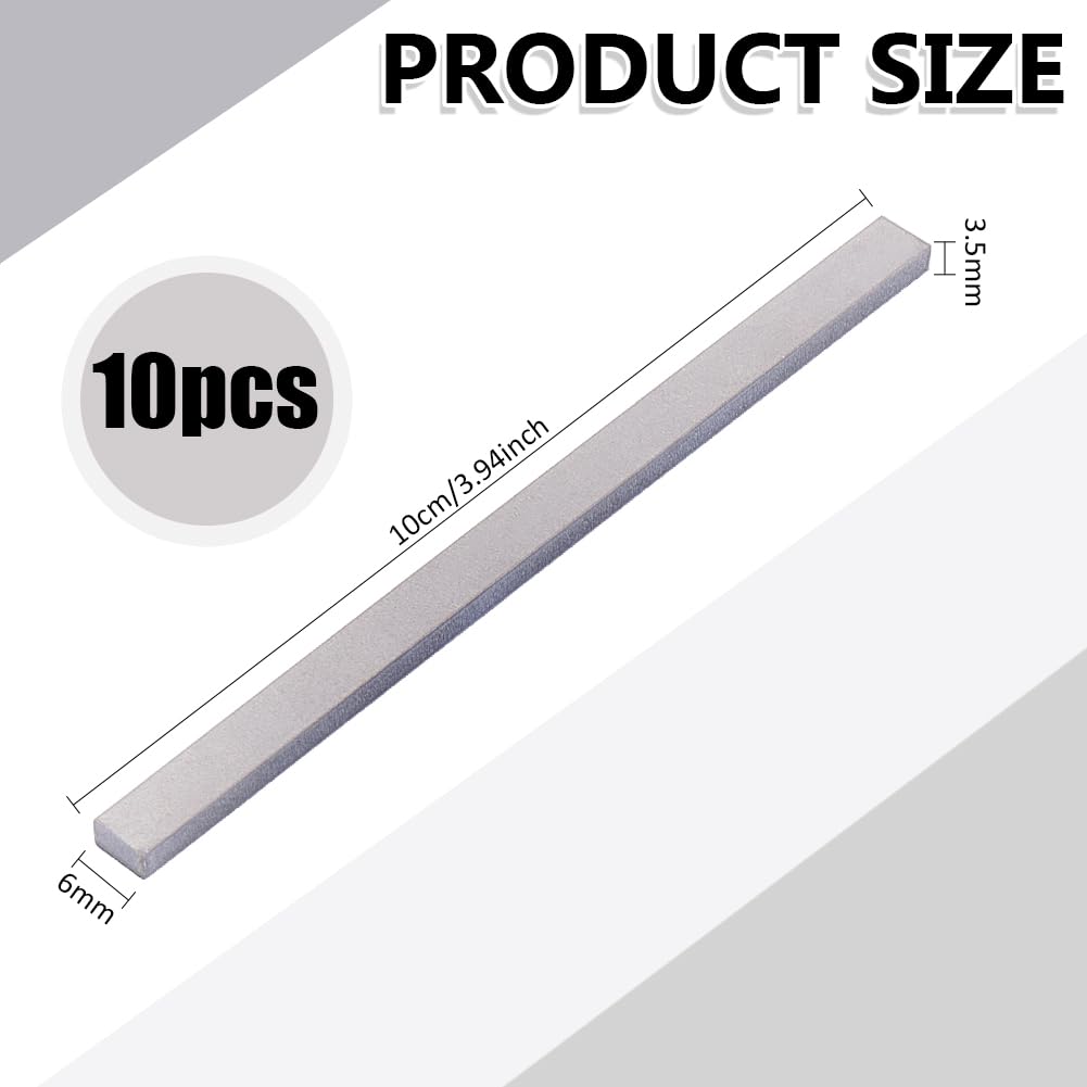 BENECREAT Bandes Titane Soudure 100mm 10 Pièces 6mm