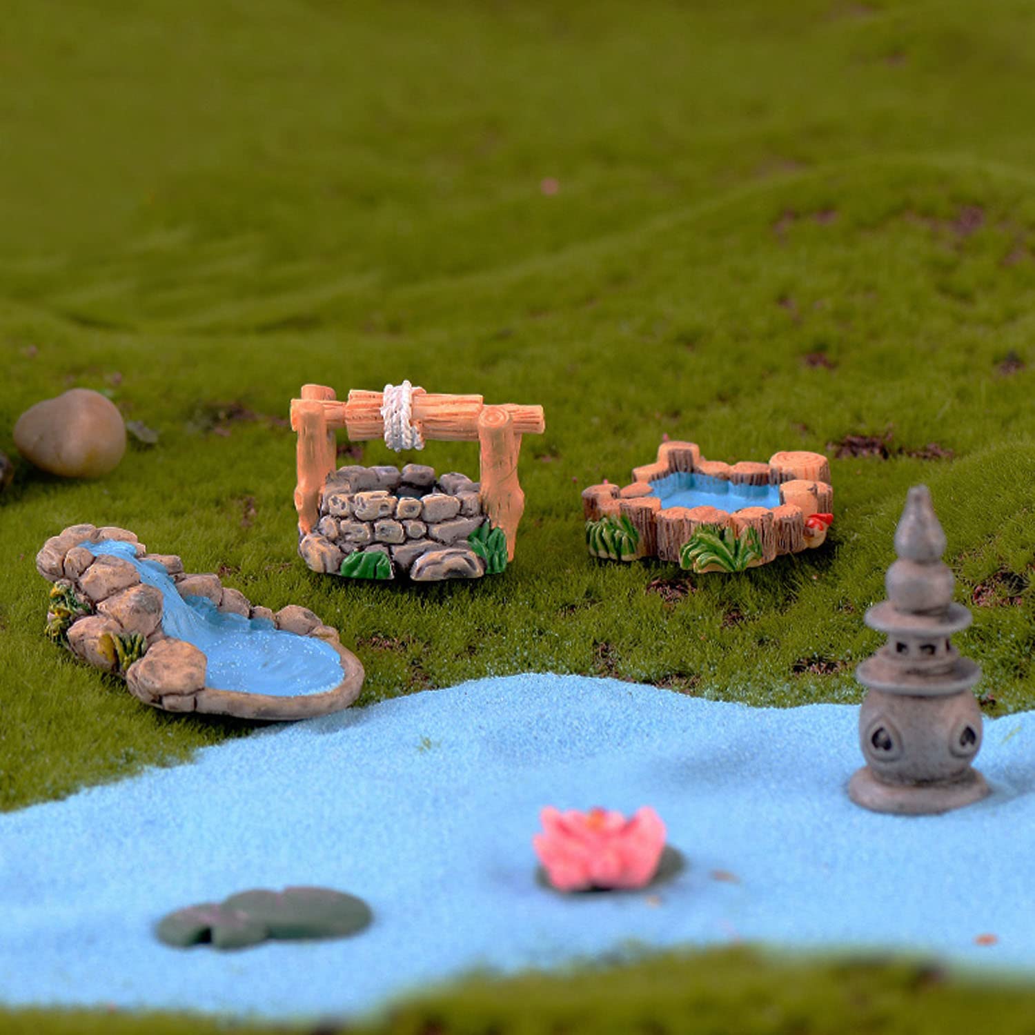 Cayway Style 2 Figurines Jardin Fées Miniatures 16 Pièces