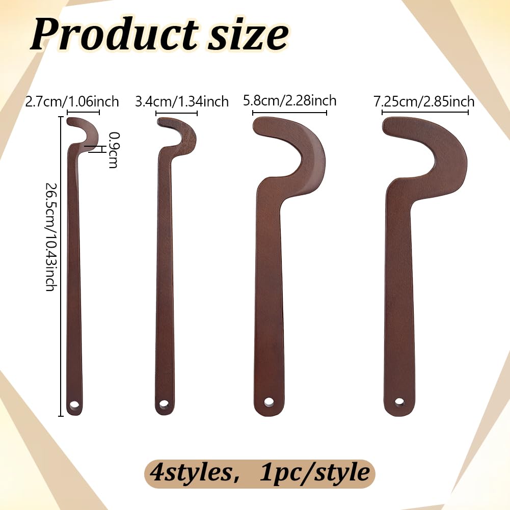 BENECREAT outils tournage poterie bois 4 pièces modelage