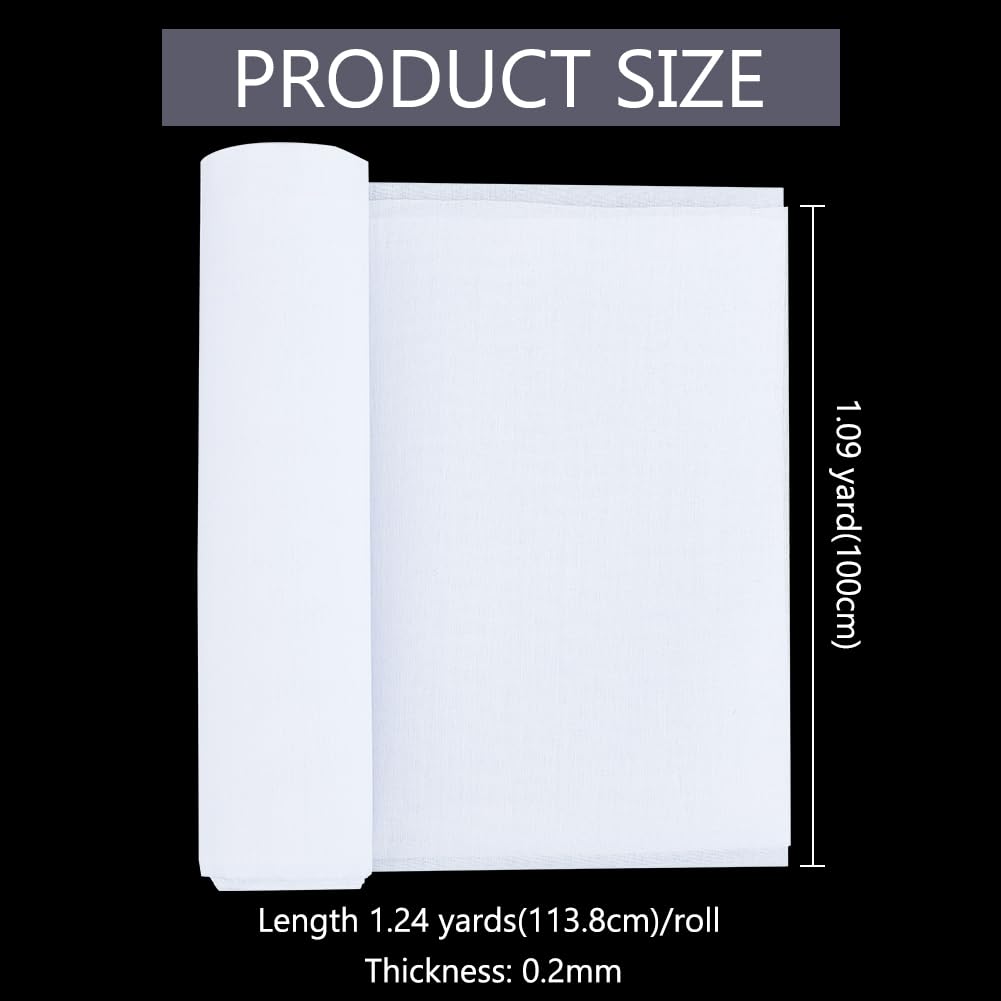 BENECREAT Entoilage Thermocollant Blanc 100x113,8cm Tissé