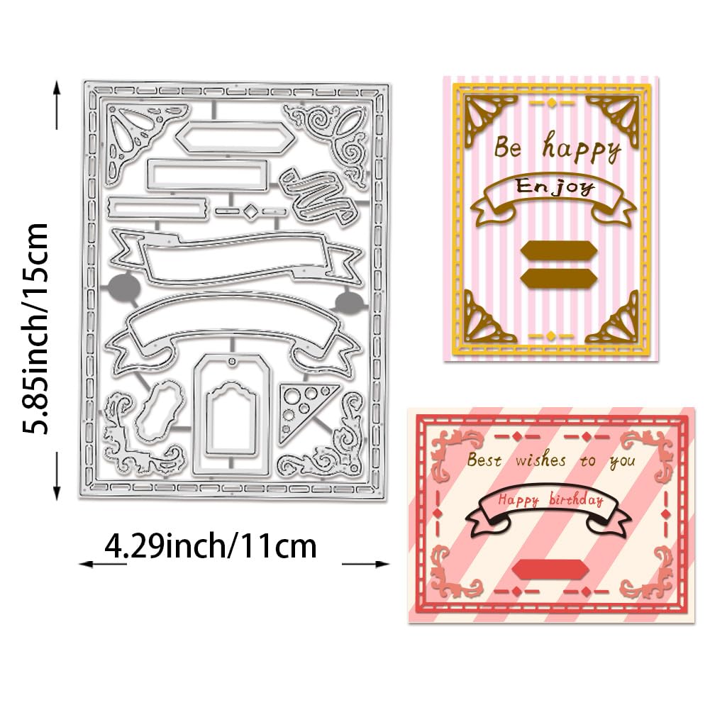 BENECREAT cadre carré dies scrapbooking bordure vintage