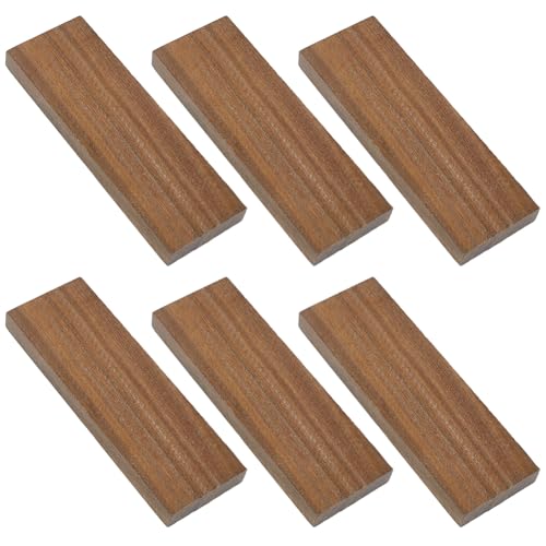 BENECREAT manche bois palissandre camel 123mm lot 6