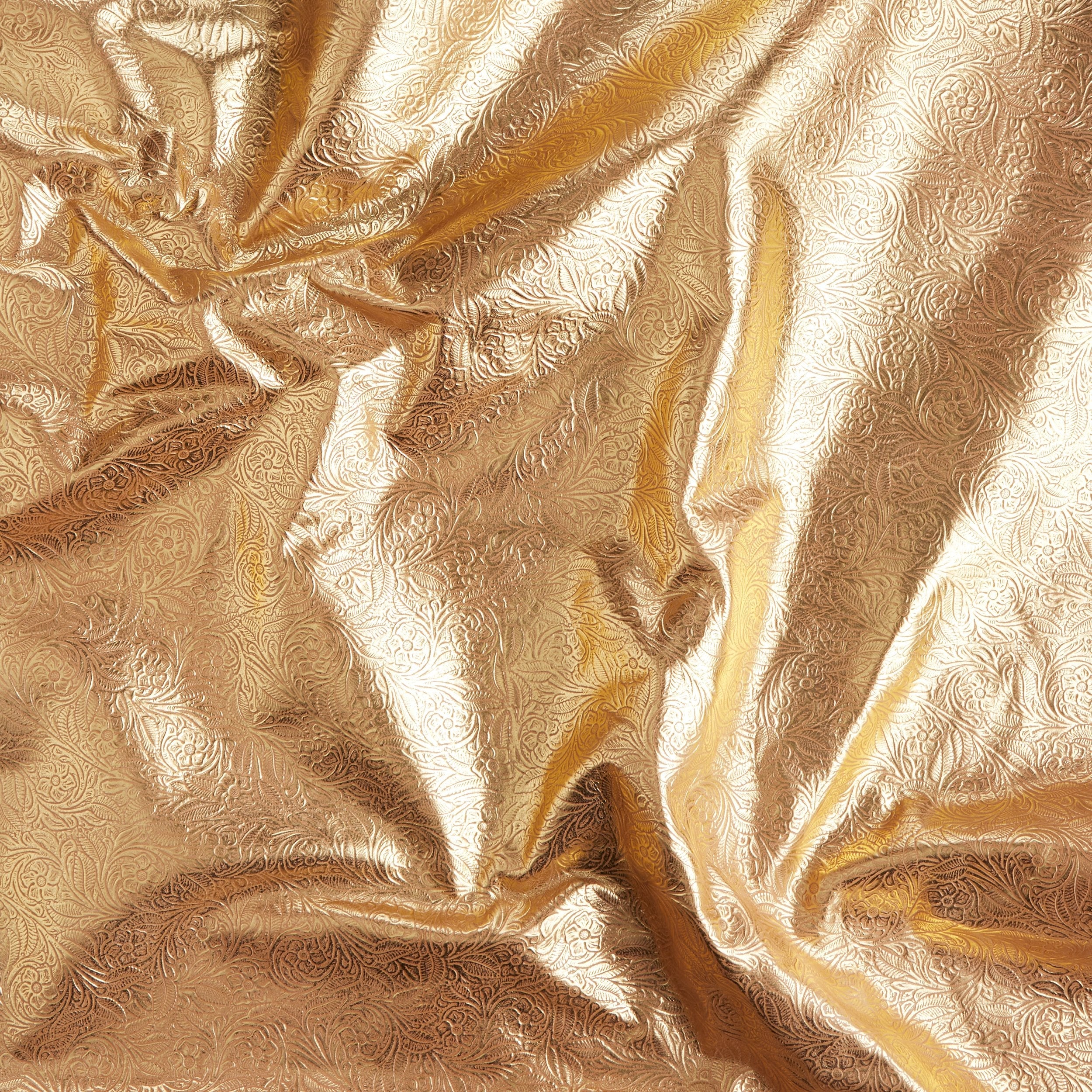 Tandy Leather double épaule cuir floral or ocre