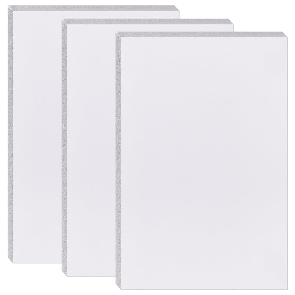 BENECREAT Feuille mousse PVC noire 30x20 cm 10 mm x3