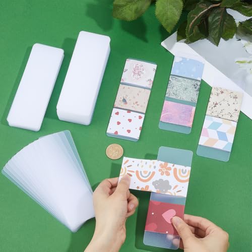 BENECREAT carte washi plastique transparente 120 pcs 15 cm