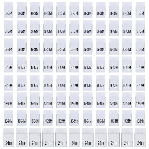 BENECREAT 400 étiquettes taille polyester blanc couture