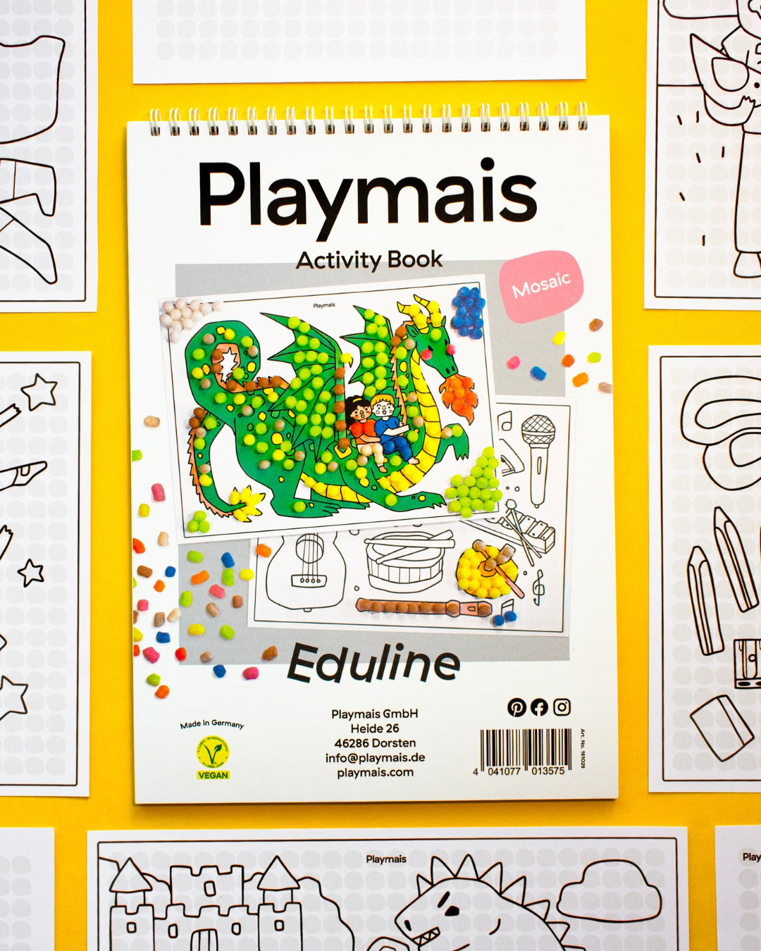 Playmaïs Eduline Mosaic livre activité 40 pages