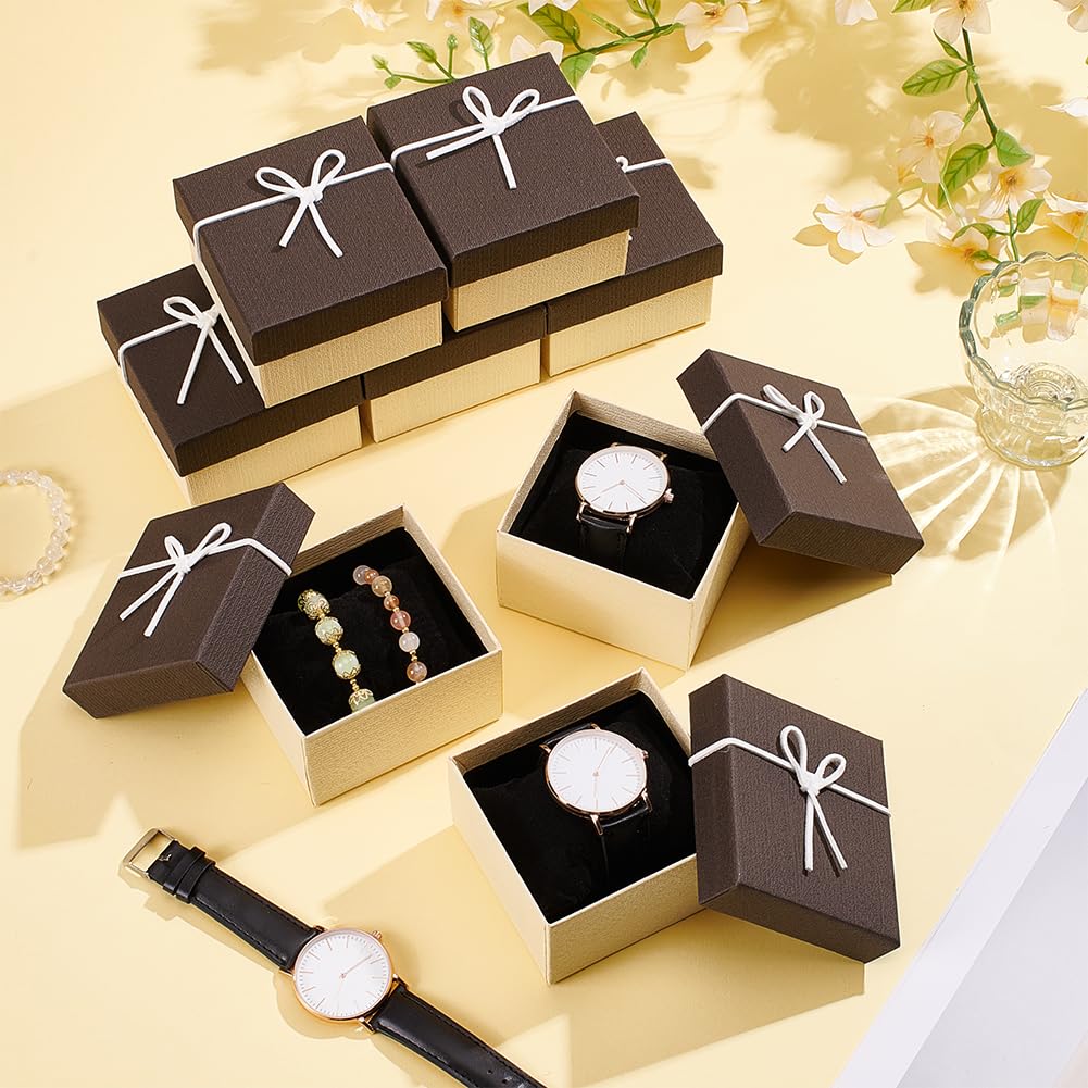 BENECREAT écrin bracelet velours brun coco 90mm