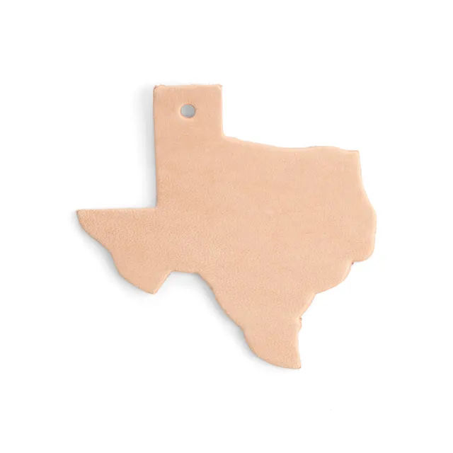 Tandy Leather Great Shapes kit Texas cuir naturel x10