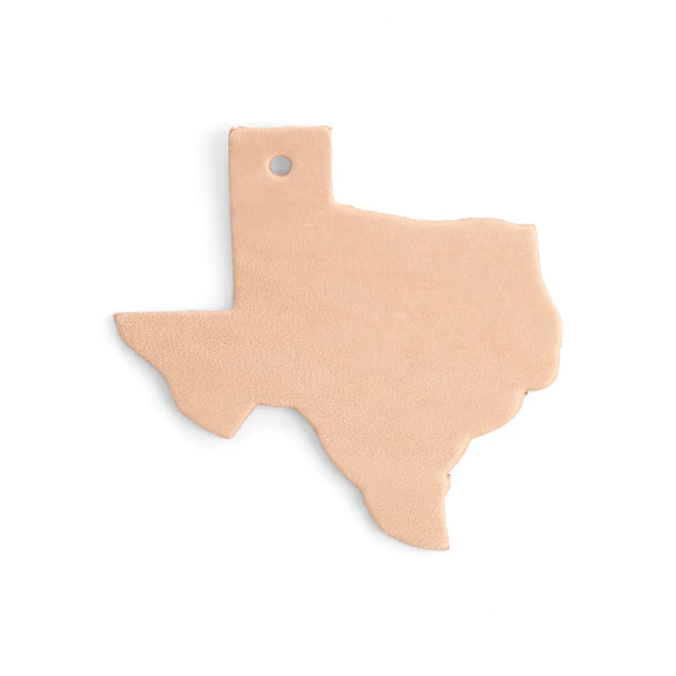 Tandy Leather Great Shapes kit Texas cuir naturel x10