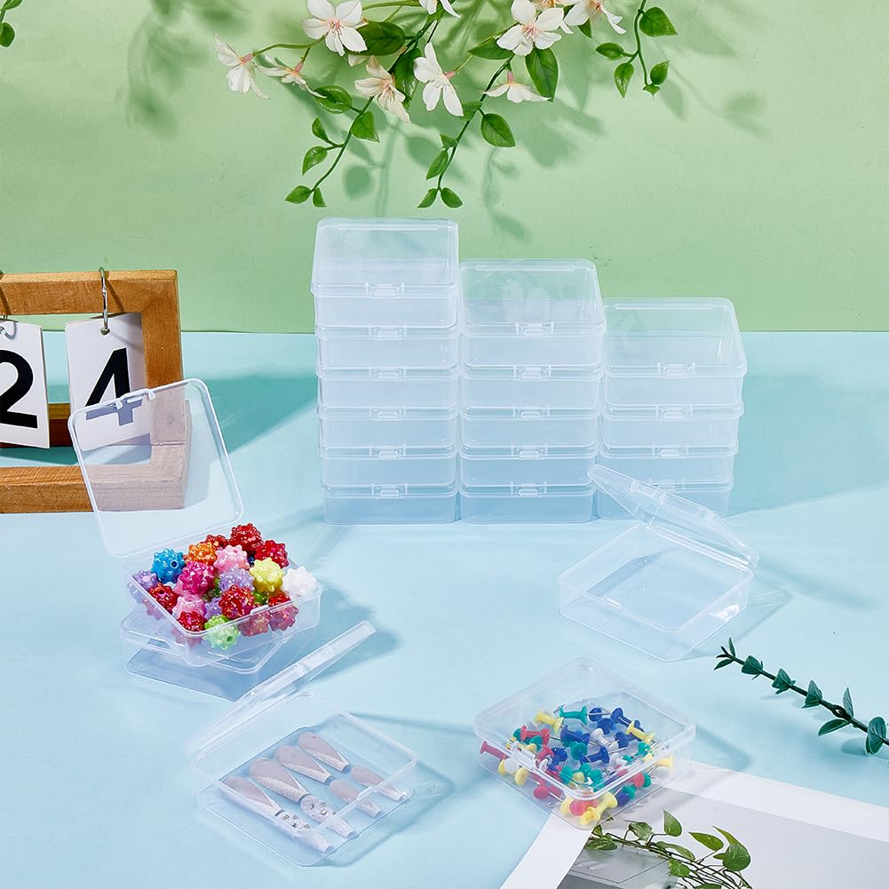 BENECREAT Boîtes plastique 7,7cm transparentes 120 pcs